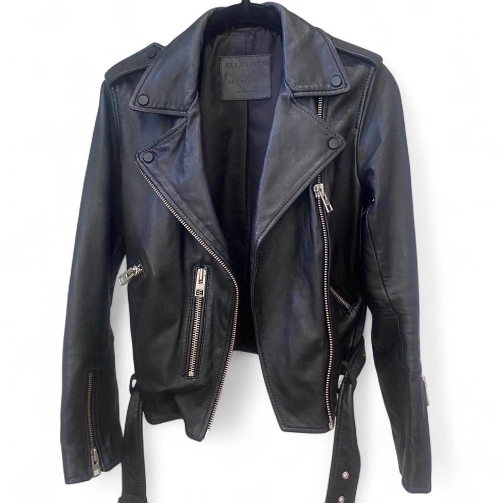 All Saints Balfern Leather Moto Jacket